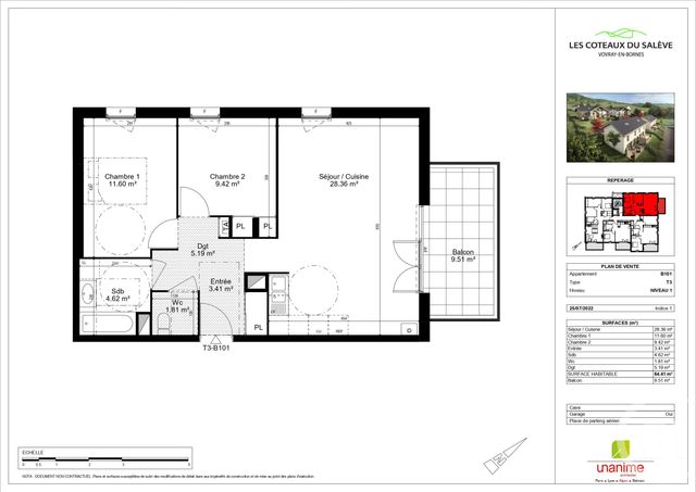 appartement - VOVRAY EN BORNES - 74